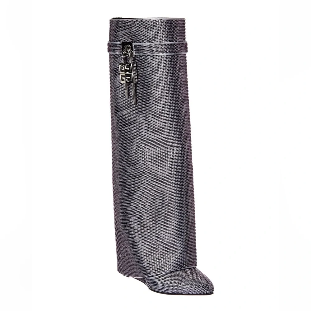 Givenchy Gray Heeled Boots - Picture 2 of 2